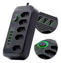 Ver imagem 3 de Filtro de Linha Multiuso B-max 5 Tomadas 5 Usb e Proteção