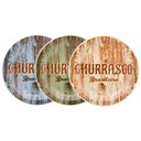 Ver imagem 1 de Conjunto Prato Churrasco Brasileiro Sortido 3 Peças