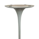 Ver imagem 5 de Mesa Saarinen Bistrô Fórmica Preta 70cm - Base Branca
