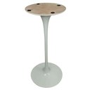 Ver imagem 4 de Mesa Saarinen Bistrô Fórmica Preta 70cm - Base Branca