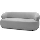 Ver imagem 1 de Sofá 2 Lugares Orgânico Sala de Estar Living 140cm Carmen F04 Bouclê Cinza - Lyam Decor