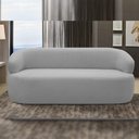 Ver imagem 6 de Sofá 2 Lugares Orgânico Sala de Estar Living 140cm Carmen F04 Bouclê Cinza - Lyam Decor