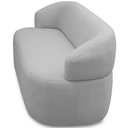 Ver imagem 2 de Sofá 2 Lugares Orgânico Sala de Estar Living 140cm Carmen F04 Bouclê Cinza - Lyam Decor