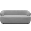 Ver imagem 5 de Sofá 2 Lugares Orgânico Sala de Estar Living 140cm Carmen F04 Bouclê Cinza - Lyam Decor