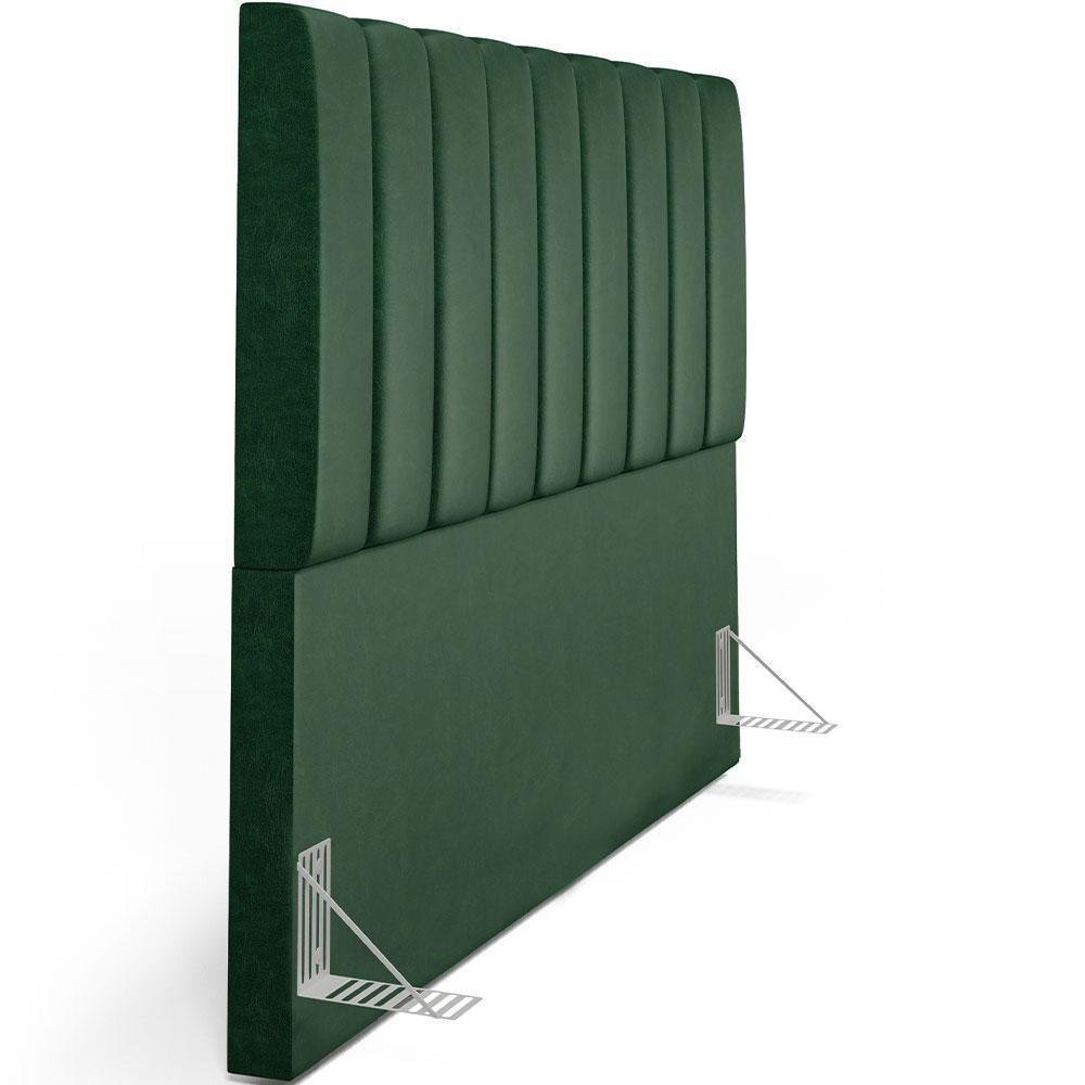 Cabeceira Cama Box Casal Queen 160 Cm Facto Verde Musgo - 2