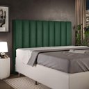 Ver imagem 6 de Cabeceira Cama Box Casal Queen 160 Cm Facto Verde Musgo