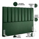 Ver imagem 4 de Cabeceira Cama Box Casal Queen 160 Cm Facto Verde Musgo