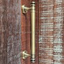 Ver imagem 3 de Puxador Duplo Porta Pivotante Correr Rústico Davinci 300mm Bronze Antigo