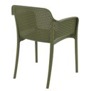 Ver imagem 5 de Cadeira Tramontina Gabriela em Polipropileno e Fibra de Vidro Verde Oliva