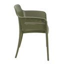 Ver imagem 3 de Cadeira Tramontina Gabriela em Polipropileno e Fibra de Vidro Verde Oliva