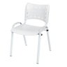Cadeira Iso Base Branco Escola, Escritório - Kit 2 Un - 3