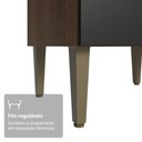 Ver mais imagens de Cozinha Compacta Lille 8 Portas 2 Gavetas MDP 265cm Rustic-Preto Madesa