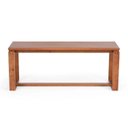 Ver imagem 3 de Mesa de Madeira Maciça 160cm Retangular com Bancos 4 Lugares Craft Marrom/Garapa