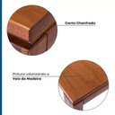 Ver imagem 6 de Mesa de Madeira Maciça 160cm Retangular com Bancos 4 Lugares Craft Marrom/Garapa