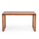 Ver imagem 4 de Mesa de Madeira Maciça 160cm Retangular com Bancos 4 Lugares Craft Marrom/Garapa