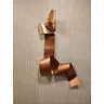 Decoração Escultura de Parede Abstrata em Aço cor Bronze Exclusiva no Brasil para Sala, Quarto, Escr - 1