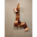 Ver imagem 1 de Decoração Escultura de Parede Abstrata em Aço cor Bronze Exclusiva no Brasil para Sala, Quarto, Escr