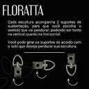 Ver imagem 5 de Decoração Escultura de Parede Abstrata em Aço cor Bronze Exclusiva no Brasil para Sala, Quarto, Escr