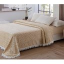 Ver imagem 2 de Colcha Casal Chenille Canelada Isadora Bege Jolitex