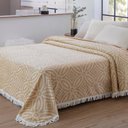 Ver imagem 4 de Colcha Casal Chenille Canelada Isadora Bege Jolitex