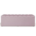 Ver imagem 3 de Calçadeira Recamier Baú para Cama de Casal King Dália 195x50 Cm W01 Suede Rosê - Lyam Lyam Decor