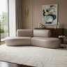 Sofá Orgânico Módulo Curvo Savana Corino Modena Bege - Montanari's Decor - 1