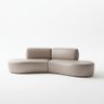 Sofá Orgânico Módulo Curvo Savana Corino Modena Bege - Montanari's Decor - 2