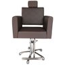 Cadeira de Salão de Beleza Cabeleireiro e Barbearia Hidráulica Evidence - Marrom Escuro - 1