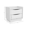 Mesa Cabeceira Infantil C/ 2 Gavetas M261 Branco - Kappesberg - 3
