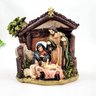 Presépio Natal Sagrada Família 15x15x6cm - Resina Colorido - 2