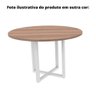 Mesa de Reunião Redonda 110x110cm Pé Tubular Pe25 em MDP Cinza com Base Cinza - 3