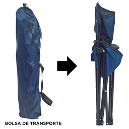 Cadeira para Camping Dobravel Brisa Portatil até 80 Kg Azule Lu0104_aze - 3