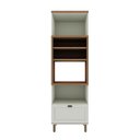 Ver imagem 2 de Torre Quente 70cm para Forno com 2 Prateleiras Cozinha Mdf Cor:mint com Ébano