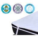 Ver imagem 2 de Protetor Capa Para Colchão Solteiro 78x188 Impermeável 100% Algodão - BF Colchões