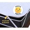 Ver imagem 4 de Protetor Capa Para Colchão Solteiro 78x188 Impermeável 100% Algodão - BF Colchões