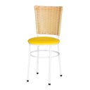 Ver imagem 6 de 2 Cadeiras para Mesa Branca Hawai Palha Cor:amarelo