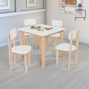 Ver imagem 2 de Conjunto Mesa Infantil com 4 Cadeiras Multicolorida:branco