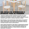Conjunto Mesa Infantil com 4 Cadeiras Multicolorida:branco - 4