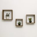 Ver imagem 4 de Kit 3 Nichos 100% MDF Amadeirado Quarto e Sala Decoração Arte na Arte Nichos de Parede