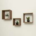 Ver imagem 5 de Kit 3 Nichos 100% MDF Amadeirado Quarto e Sala Decoração Arte na Arte Nichos de Parede