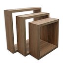 Ver imagem 2 de Kit 3 Nichos 100% MDF Amadeirado Quarto e Sala Decoração Arte na Arte Nichos de Parede
