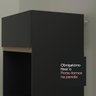 Armário de Cozinha Completa 320cm Preto Reims Madesa 01 - 10
