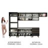 Armário de Cozinha Completa 320cm Preto Reims Madesa 01 - 6