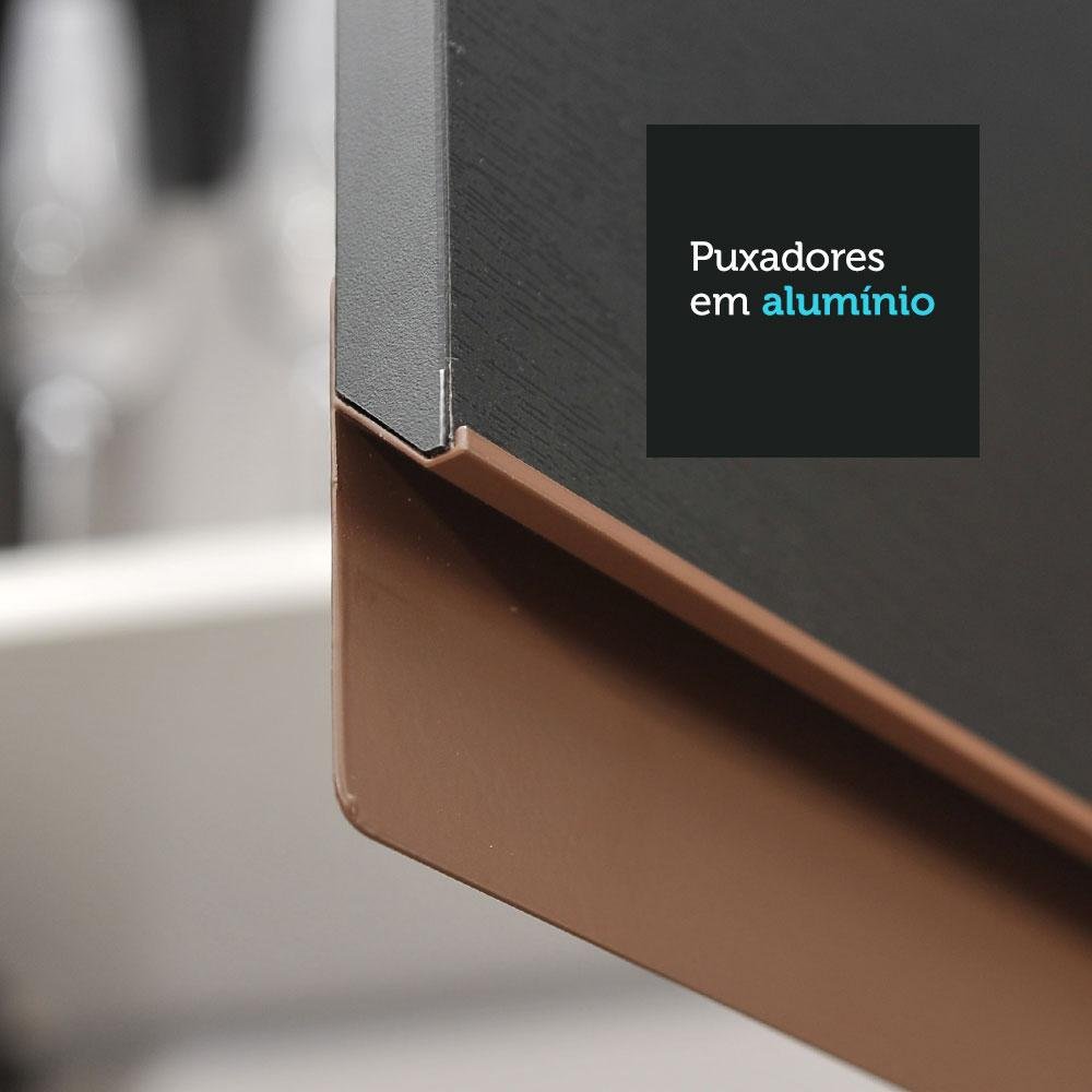 Armário de Cozinha Completa 320cm Preto Reims Madesa 01 - 8