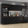 Armário de Cozinha Completa 320cm Preto Reims Madesa 01 - 2
