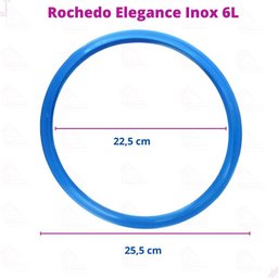 Borracha Silicone Panela de Pressão Rochedo Elegance Inox 6 L - 3