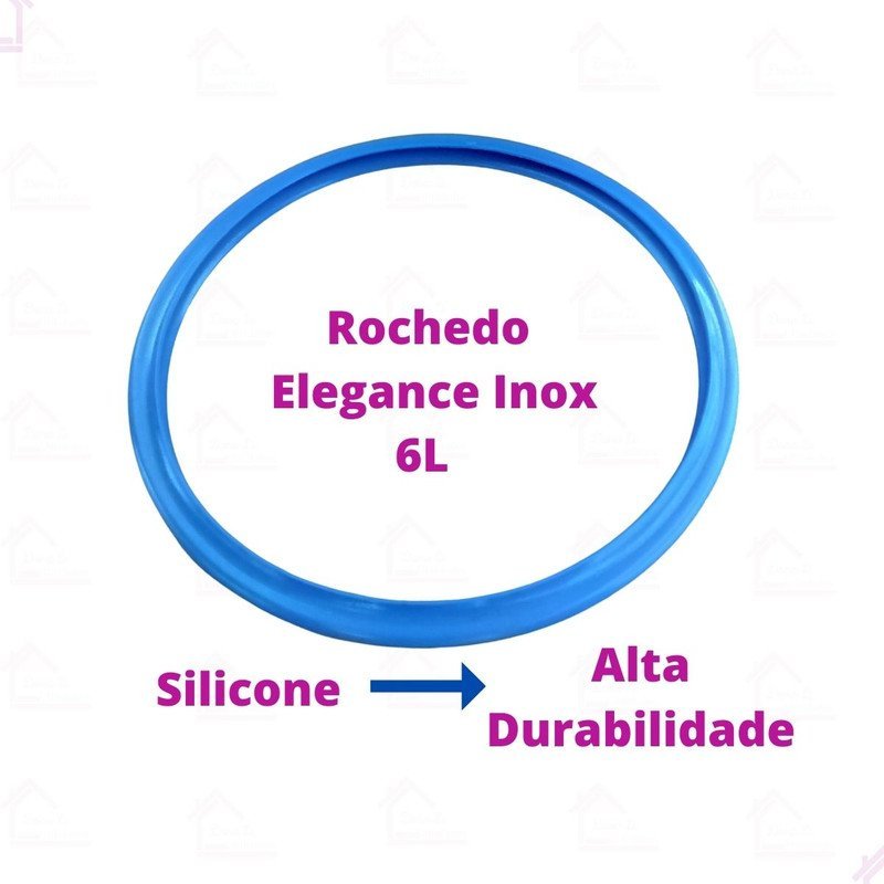 Borracha Silicone Panela de Pressão Rochedo Elegance Inox 6 L - 2