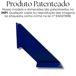 Dois Suportes Mão Francesa Formato Trapézio Reforçado Aço Alta Durabilidade - 7
