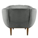 Ver imagem 4 de Kit 2 Poltronas Decorativa Marcela Veludo Cinza