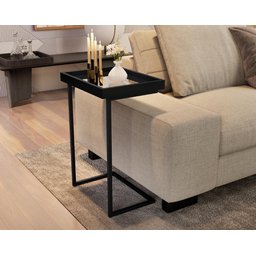 Mesa de Apoio Reggio Preto Pe Preto - 4